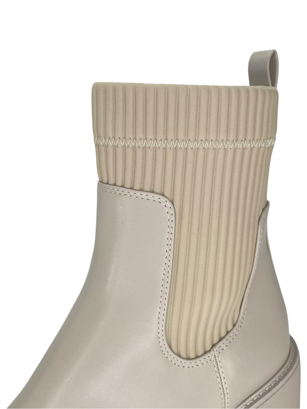 Bar III Versuz Ivory Faux Leather Womens High Too Ankle Boots Size 10M - Picture 7 of 13